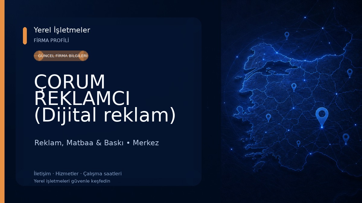 ÇORUM REKLAMCI (Dijital reklam)