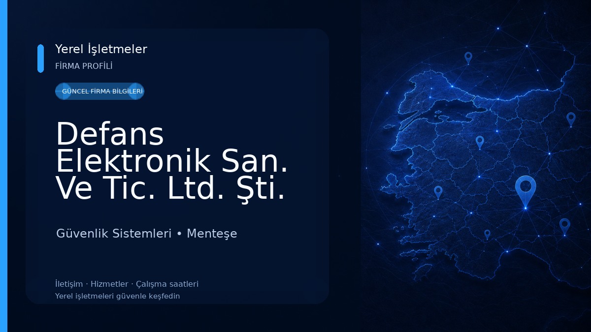 Defans Elektronik San. Ve Tic. Ltd. Şti. Güvenlik Sistemleri