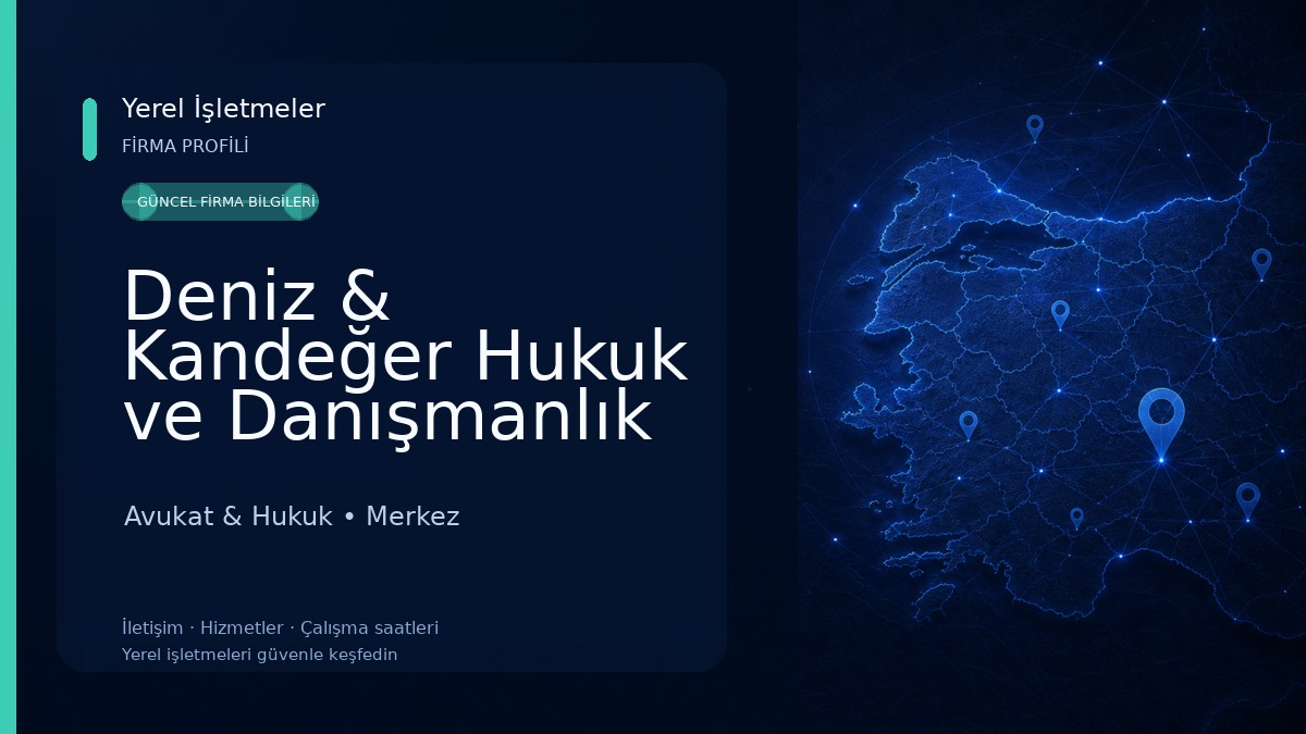 Deniz & Kandeğer Hukuk ve Danışmanlık Bürosu Avukat & Hukuk