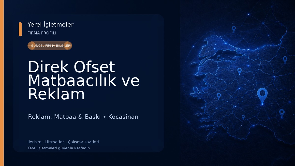 Direk Ofset Matbaacılık ve Reklam Hizmetleri