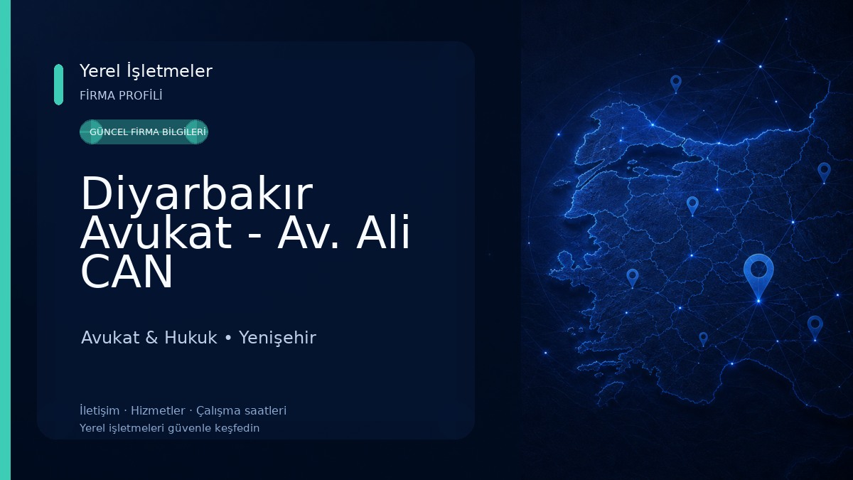 Diyarbakır Avukat - Av. Ali CAN