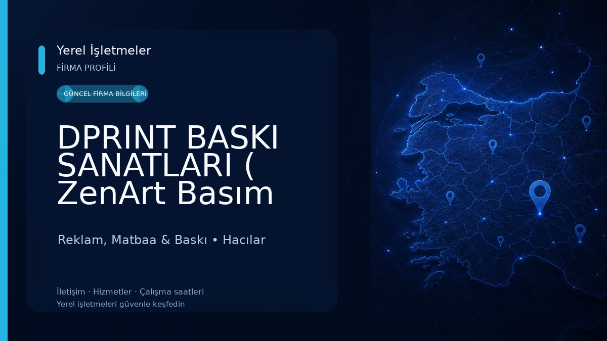 DPRINT BASKI SANATLARI ( ZenArt Basım San. Ltd. Şti ) Reklam, Matbaa & Baskı