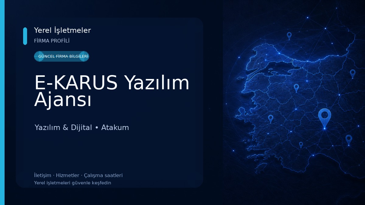 E-KARUS Yazılım Ajansı 