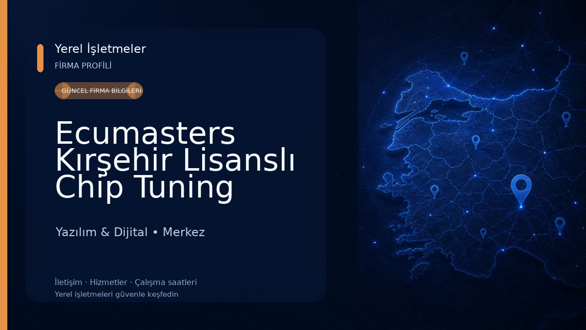 Ecumasters Kırşehir Lisanslı Chip Tuning Yazılım & Dijital