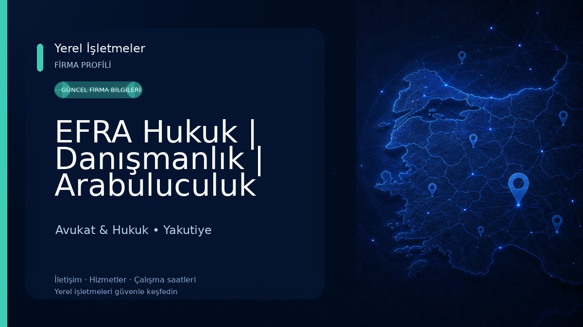 EFRA Hukuk | Danışmanlık | Arabuluculuk Avukat & Hukuk