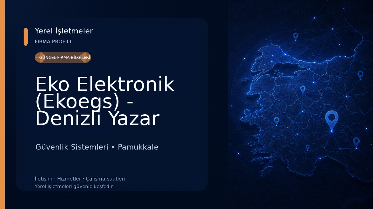 Eko Elektronik (Ekoegs) - Denizli Yazar Kasa