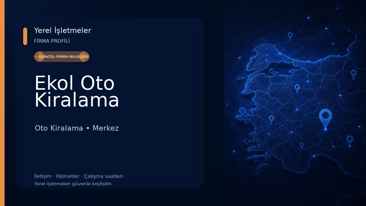Ekol Oto Kiralama Oto Kiralama