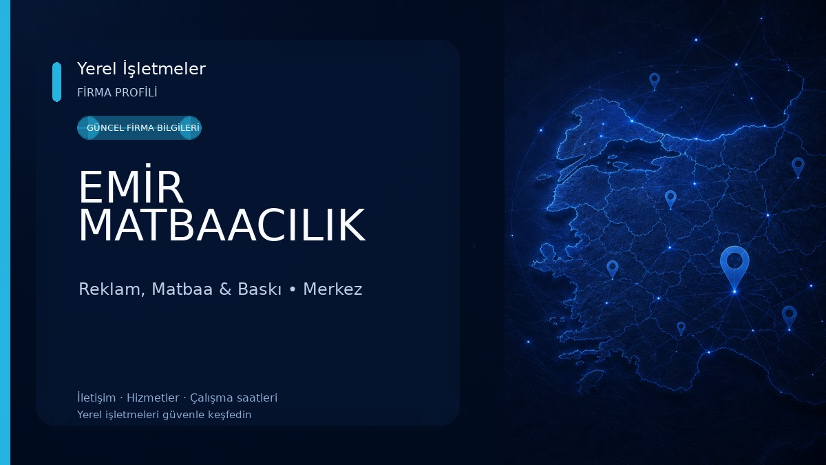 EMİR MATBAACILIK Reklam, Matbaa & Baskı