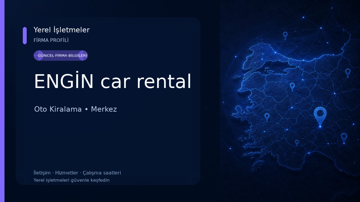 ENGİN car rental