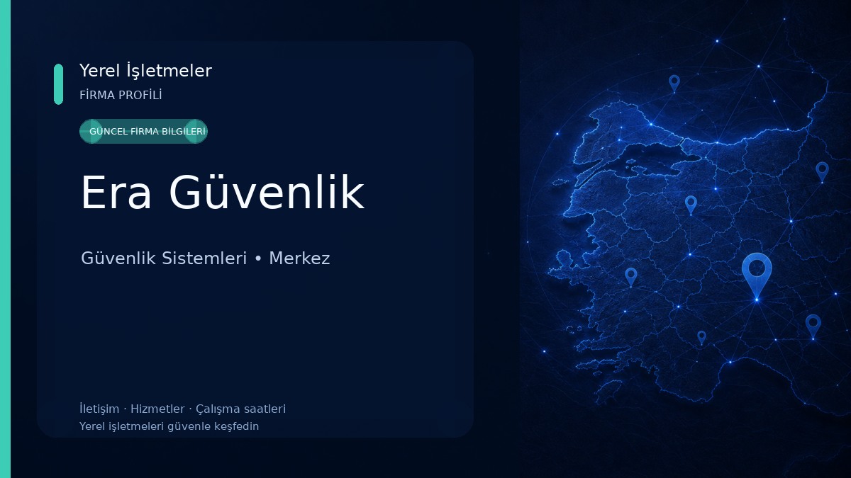 Era Güvenlik Güvenlik Sistemleri