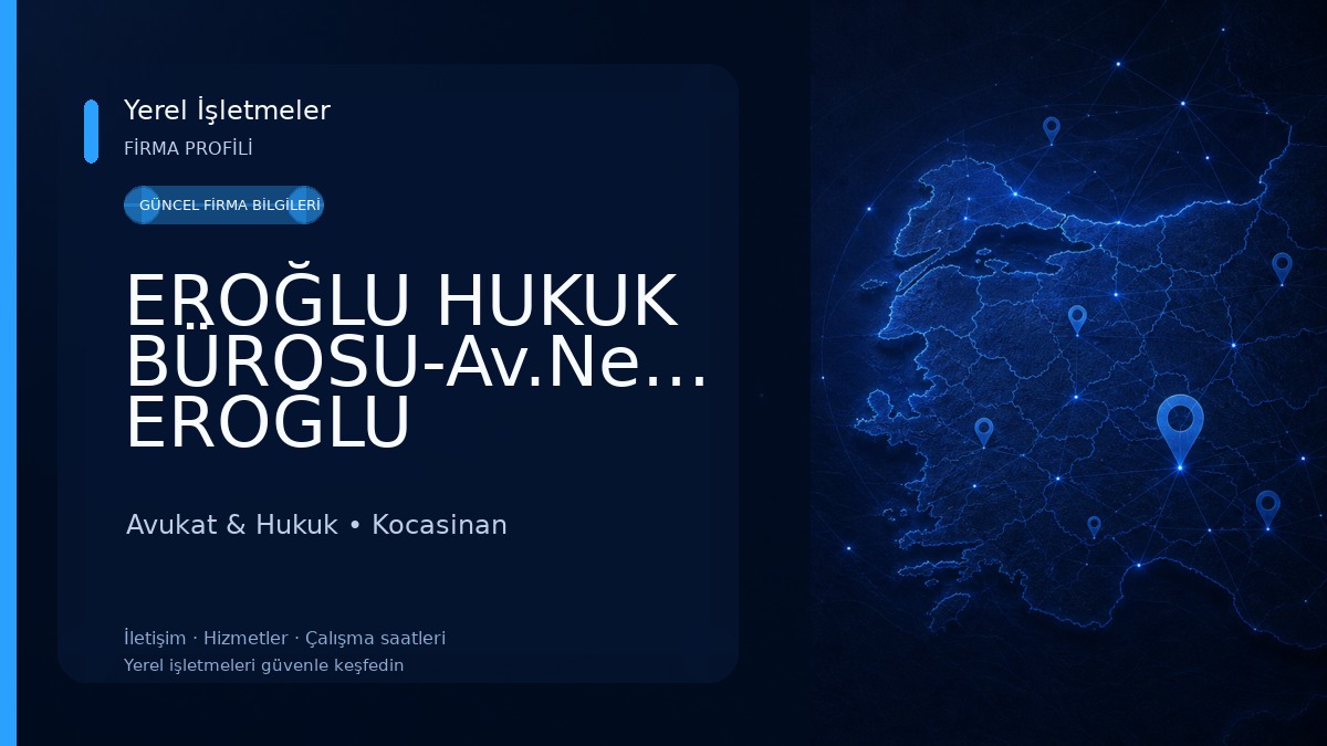 EROĞLU HUKUK BÜROSU-Av.Necmettin EROĞLU Avukat & Hukuk