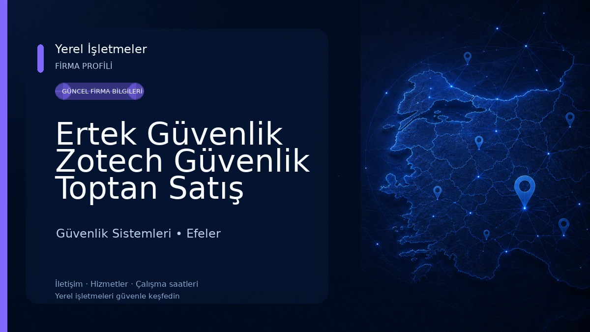 Ertek Güvenlik Zotech Güvenlik Toptan Satış 