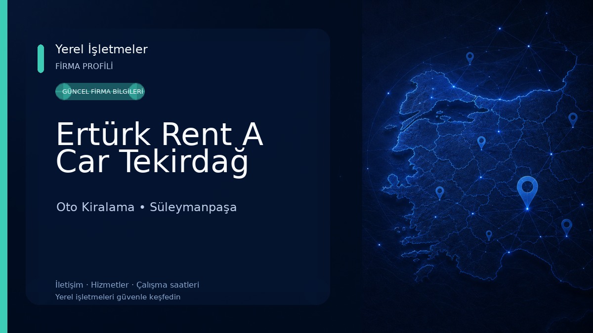 Ertürk Rent A Car Tekirdağ 