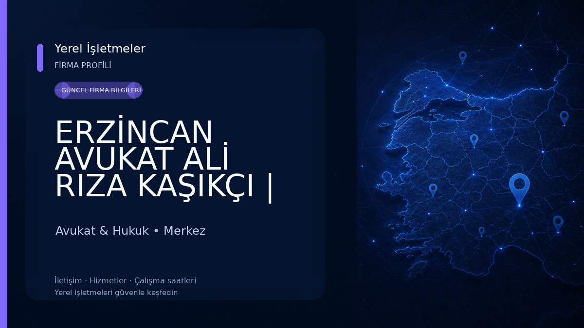 ERZİNCAN AVUKAT ALİ RIZA KAŞIKÇI | Erzincan Sigorta Avukatı | Erzincan Araç Değer Kaybı Avukatı | Trafik Kazası Avukatı Avukat & Hukuk