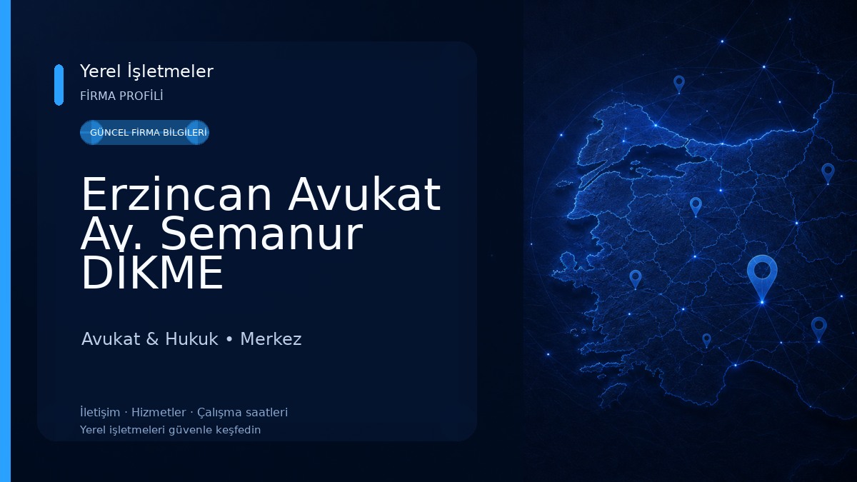 Erzincan Avukat Av. Semanur DİKME