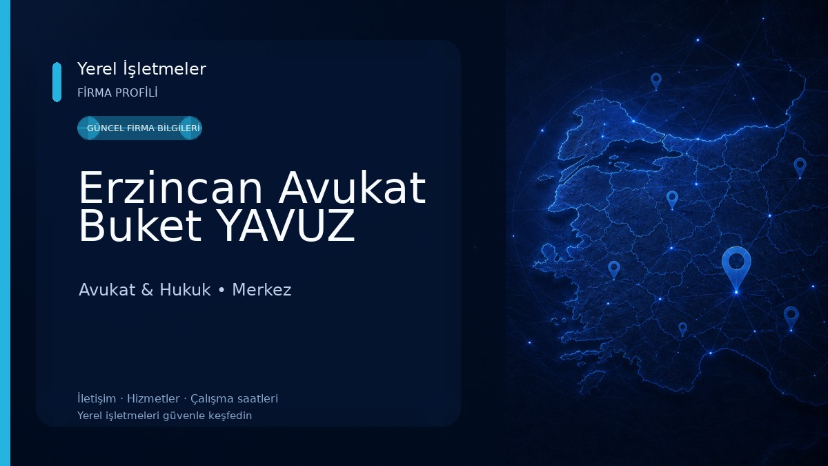 Erzincan Avukat Buket YAVUZ 