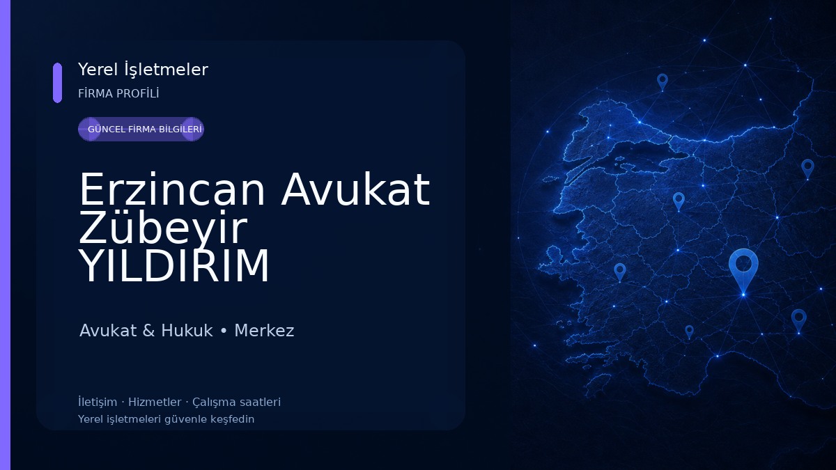 Erzincan Avukat Zübeyir YILDIRIM Avukat & Hukuk