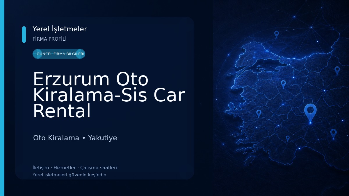 Erzurum Oto Kiralama-Sis Car Rental 