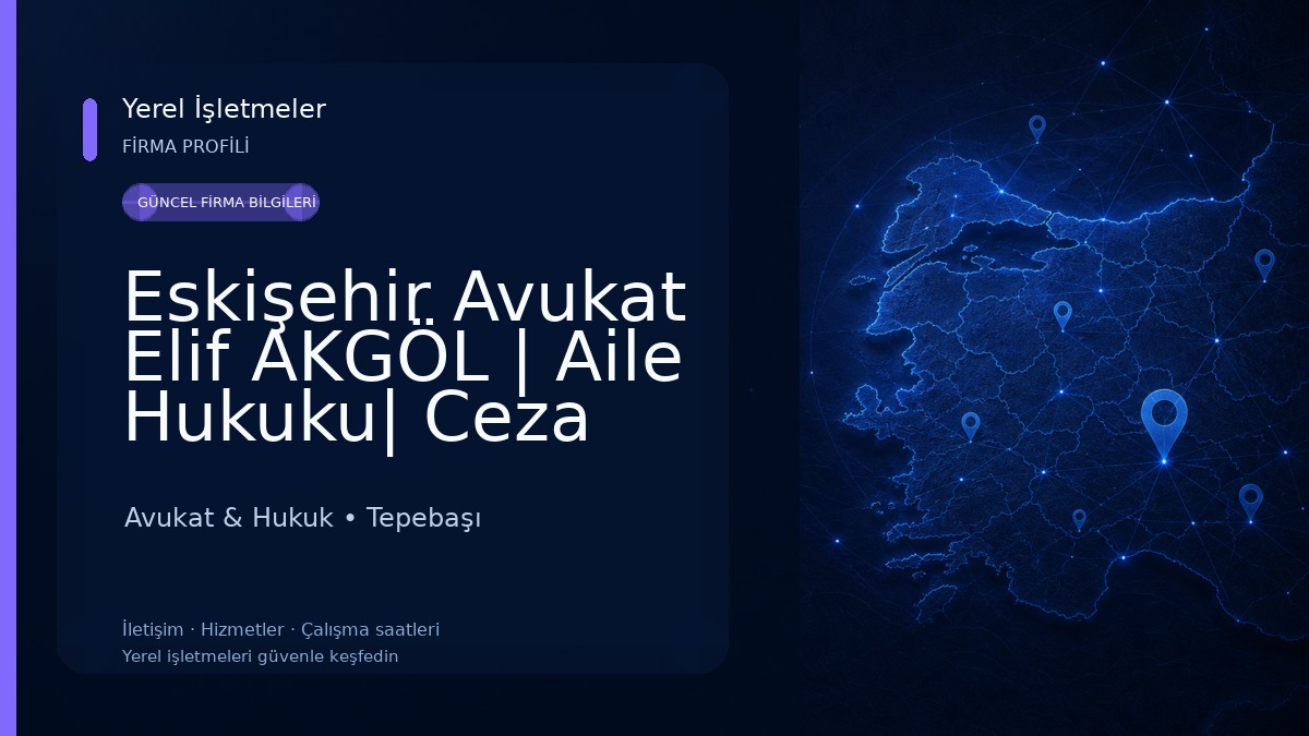 Eskişehir Avukat Elif AKGÖL | Aile Hukuku| Ceza Hukuku|İş Hukuku|Kira Hukuku Avukat & Hukuk