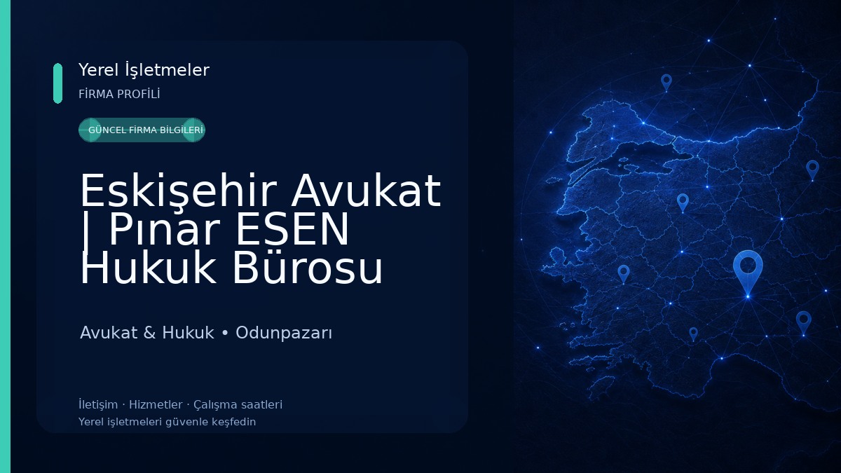 Eskişehir Avukat | Pınar ESEN Hukuk Bürosu Avukat & Hukuk