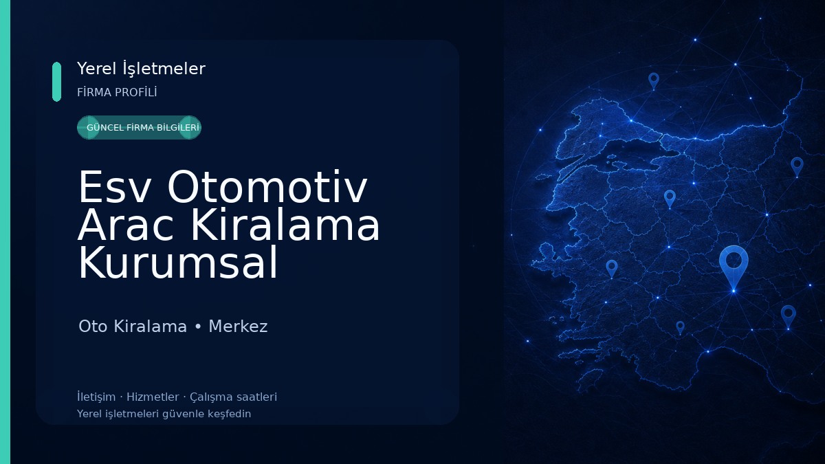 Esv Otomotiv Arac Kiralama Kurumsal