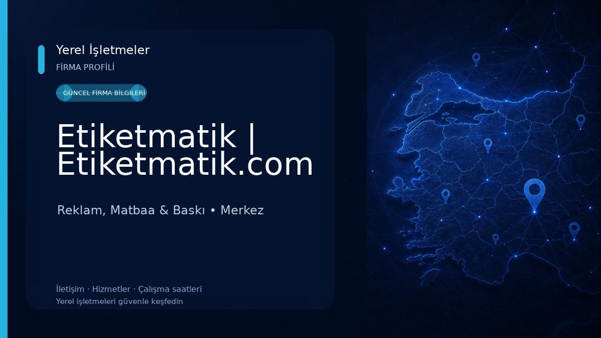 Etiketmatik | Etiketmatik.com 