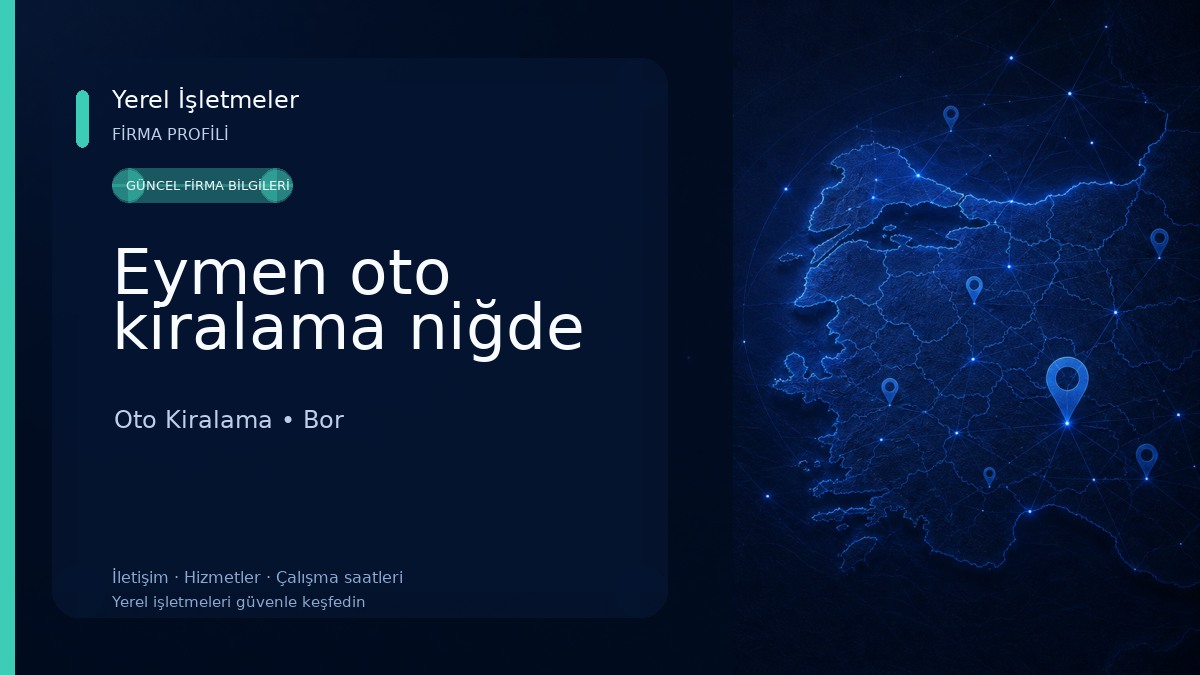 Eymen oto kiralama niğde Oto Kiralama