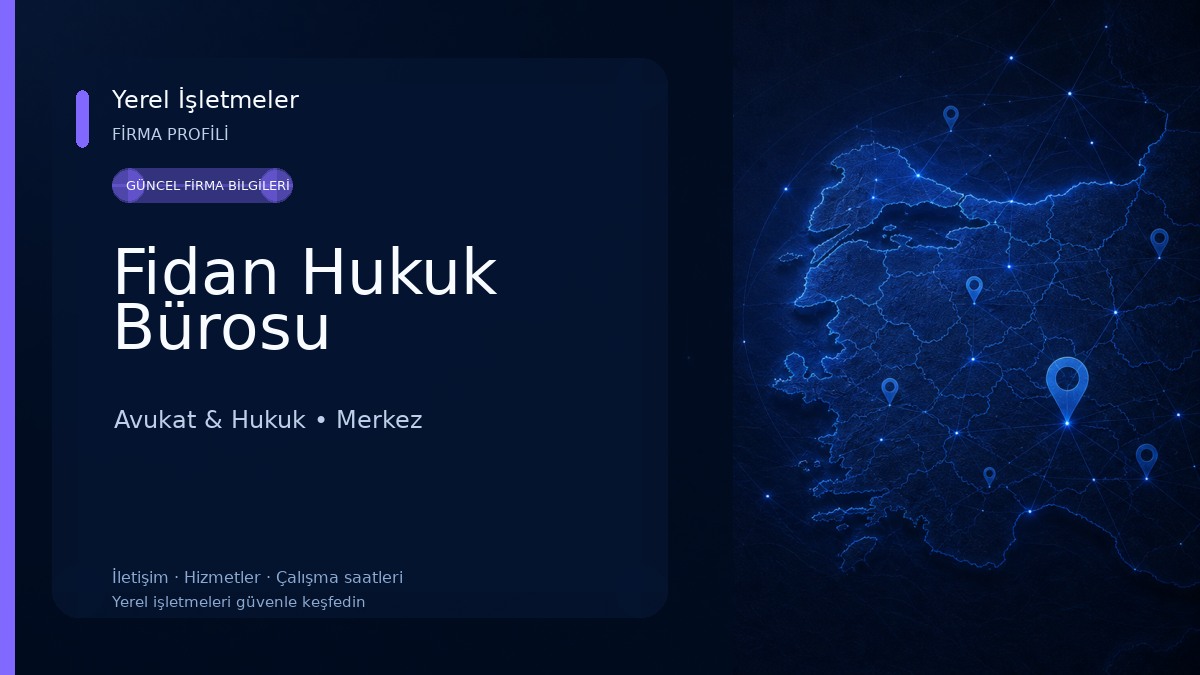 Fidan Hukuk Bürosu Avukat & Hukuk