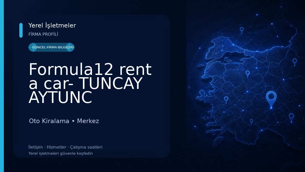 Formula12 rent a car- TUNCAY AYTUNC Oto Kiralama