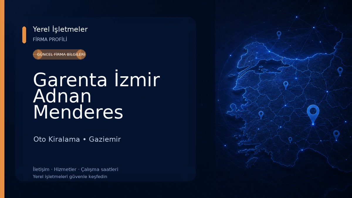 Garenta İzmir Adnan Menderes Havalimanı Araç Kiralama