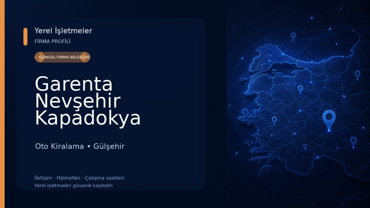 Garenta Nevşehir Kapadokya Havalimanı Araç Kiralama Oto Kiralama