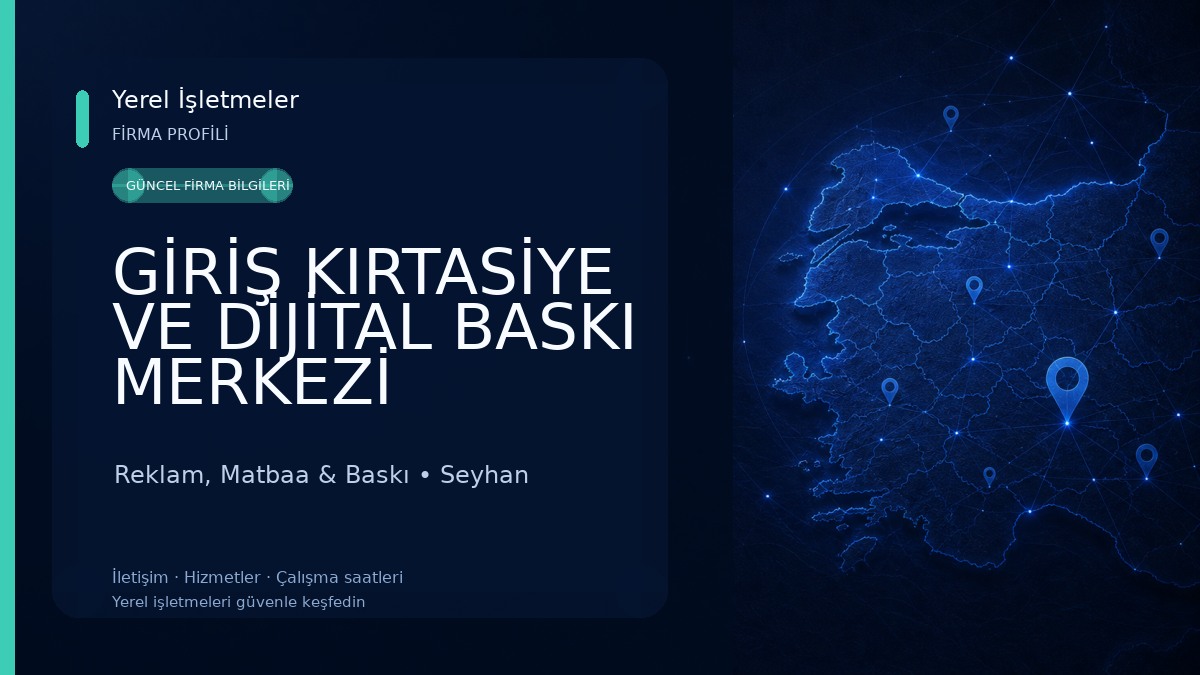 GİRİŞ KIRTASİYE VE DİJİTAL BASKI MERKEZİ