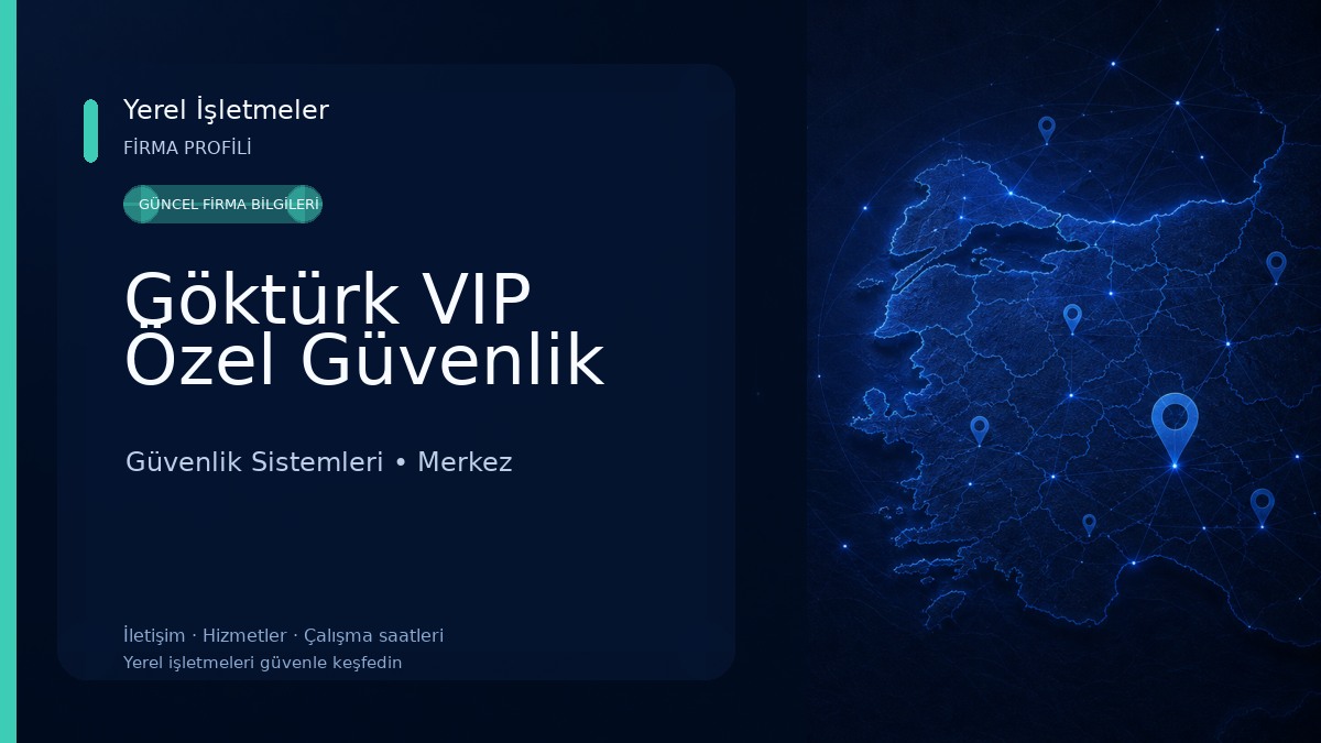 Göktürk VIP Özel Güvenlik Güvenlik Sistemleri