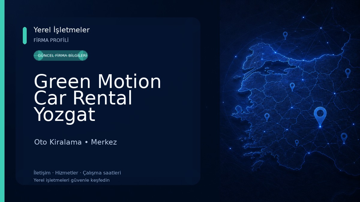 Green Motion Car Rental Yozgat