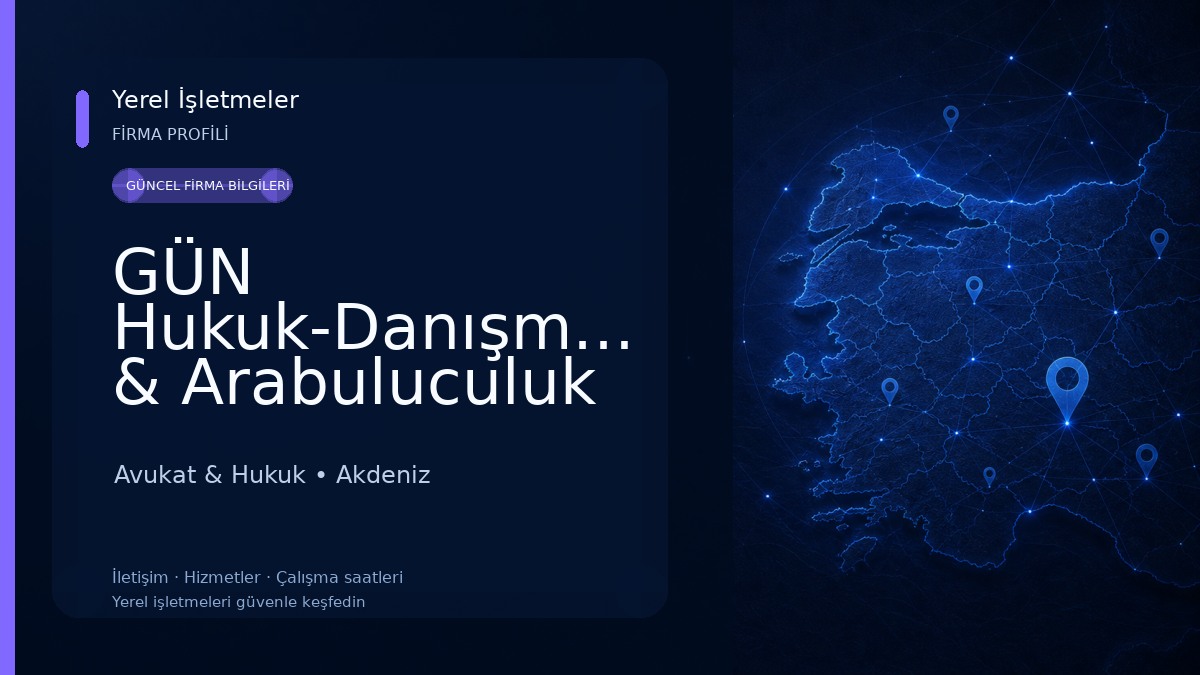GÜN Hukuk-Danışmanlık & Arabuluculuk Bürosu Avukat Muhammed Batuhan GÜN Avukat & Hukuk