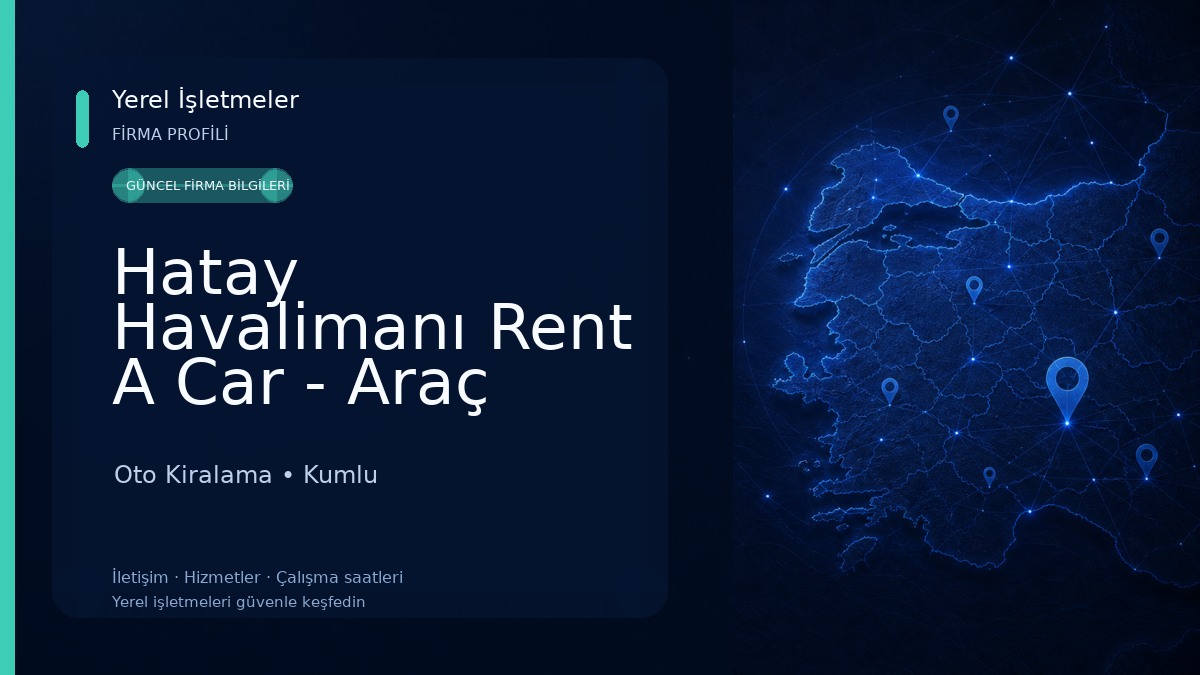 Hatay Havalimanı Rent A Car - Araç Kiralama ve Fiyatları Oto Kiralama