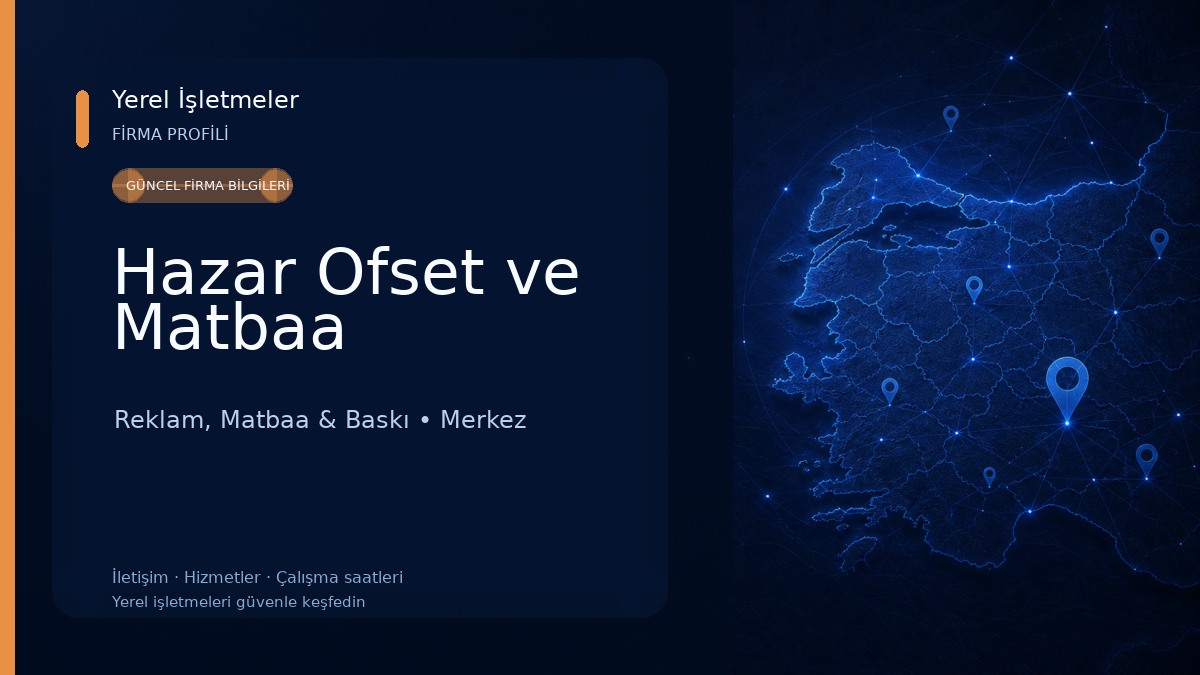 Hazar Ofset ve Matbaa