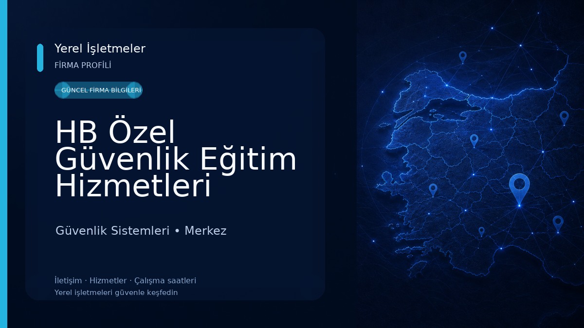 HB Özel Güvenlik Eğitim Hizmetleri Güvenlik Sistemleri