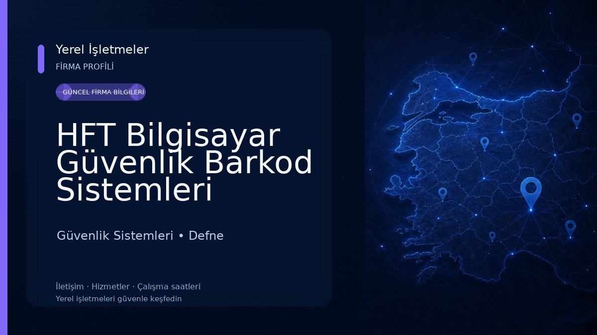HFT Bilgisayar Güvenlik Barkod Sistemleri Güvenlik Sistemleri