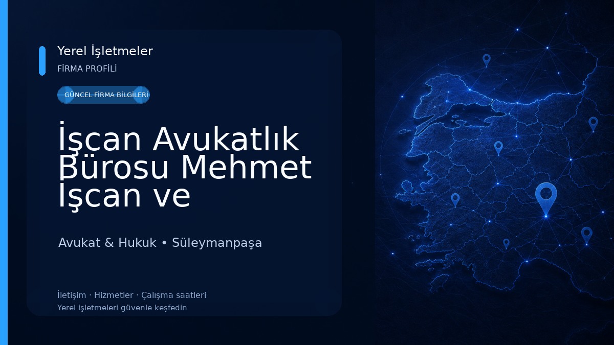 İşcan Avukatlık Bürosu Mehmet İşcan ve Ortakları Avukat & Hukuk