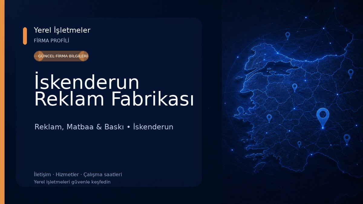 İskenderun Reklam Fabrikası