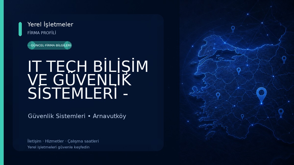 IT TECH BİLİŞİM VE GÜVENLİK SİSTEMLERİ - Arnavutköy Kameracı Arnavutköy kamera kurulumu uydu kurulumu Ses sistemleri kurulum