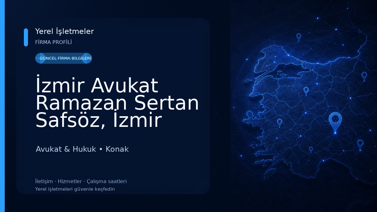 İzmir Avukat Ramazan Sertan Safsöz, İzmir Ceza Avukatı, Bilişim Avukatı 