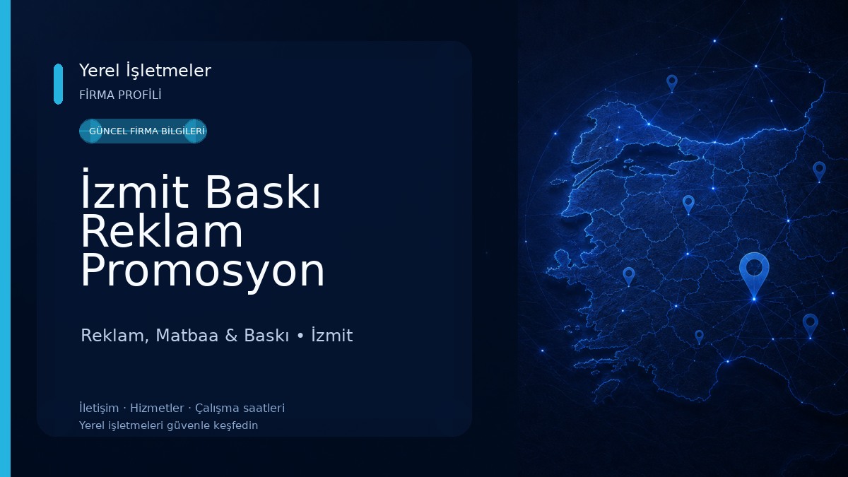 İzmit Baskı Reklam Promosyon