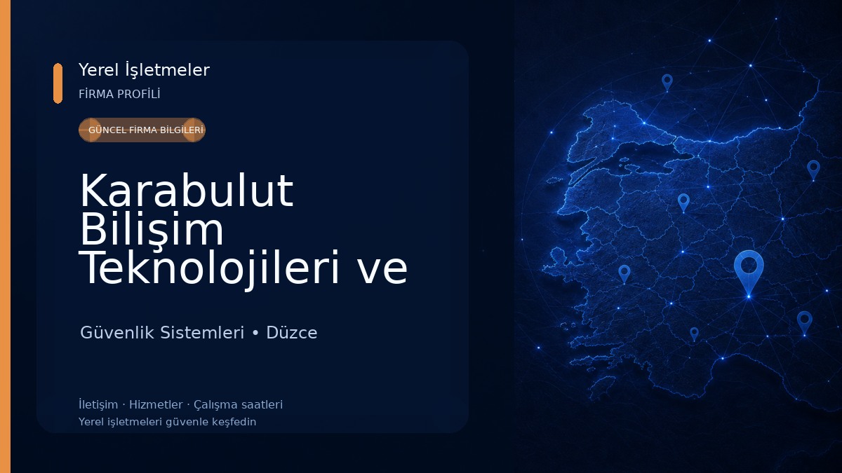 Karabulut Bilişim Teknolojileri ve Güvenlik Sistemleri Güvenlik Sistemleri