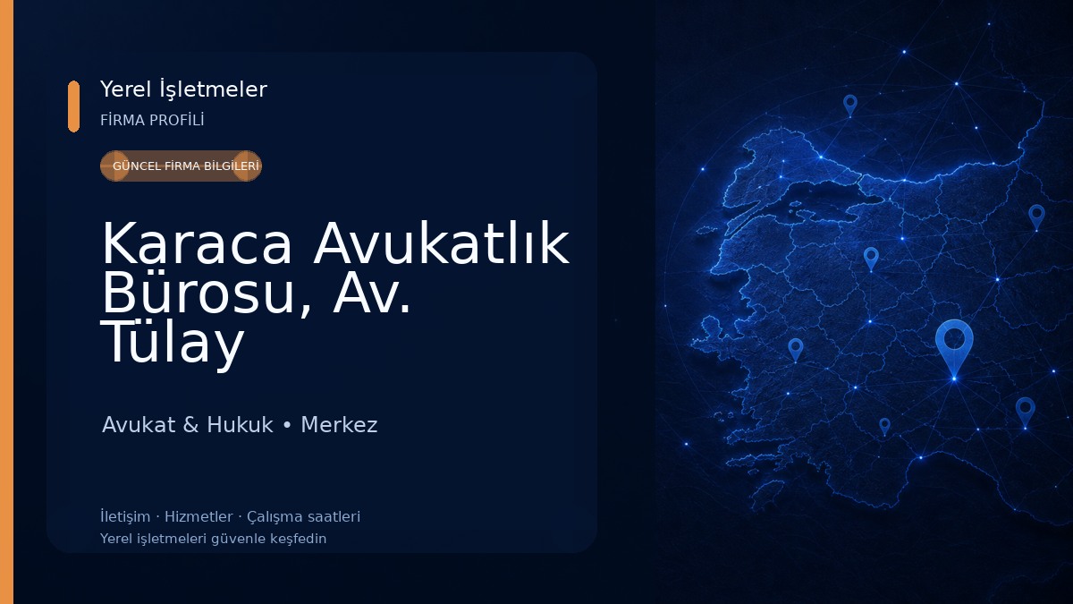 Karaca Avukatlık Bürosu, Av. Tülay Ömercioğlu- Av. Ali Tunç Karaoğlu- Av. Tunçer Karaca Avukat & Hukuk