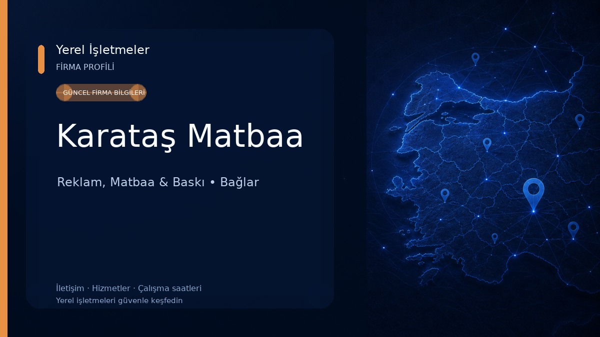 Karataş Matbaa Reklam, Matbaa & Baskı