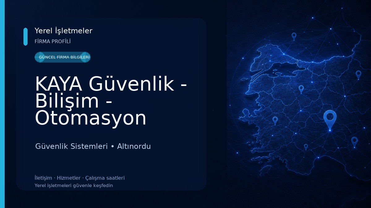 KAYA Güvenlik - Bilişim - Otomasyon Sistemleri Güvenlik Sistemleri
