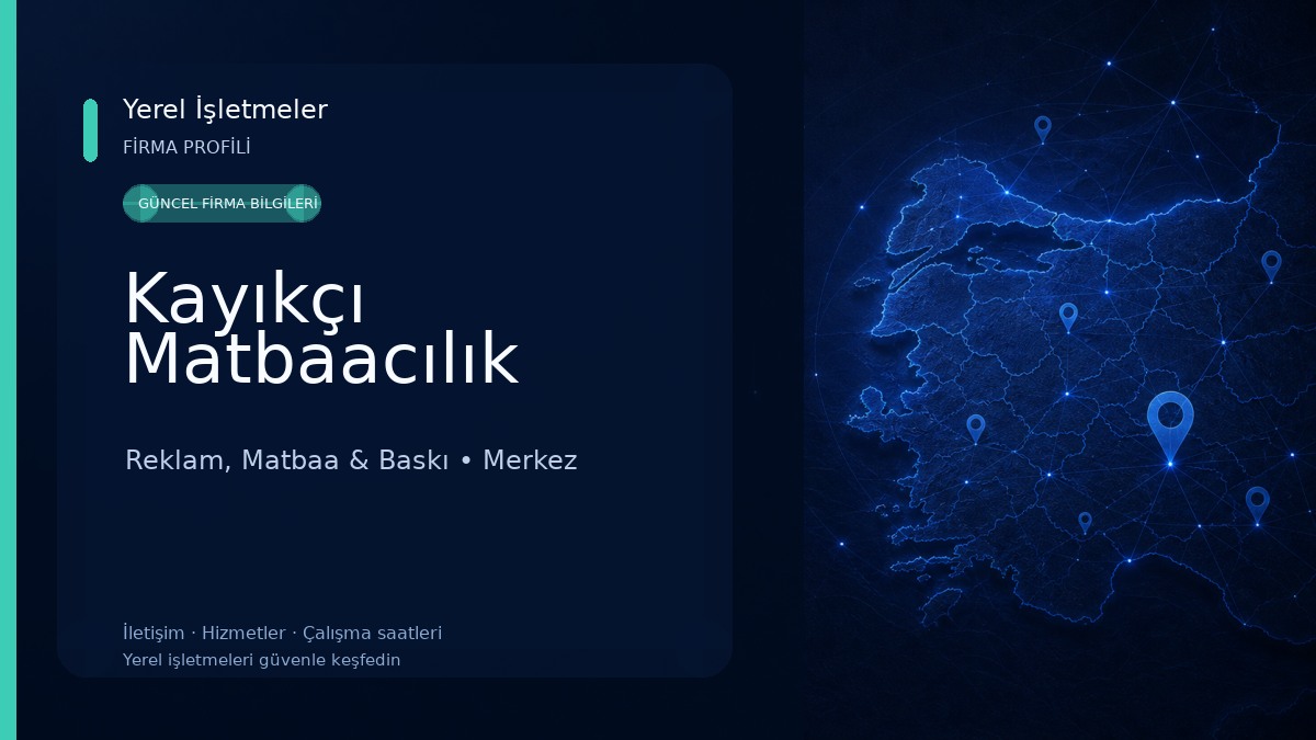 Kayıkçı Matbaacılık Reklam, Matbaa & Baskı