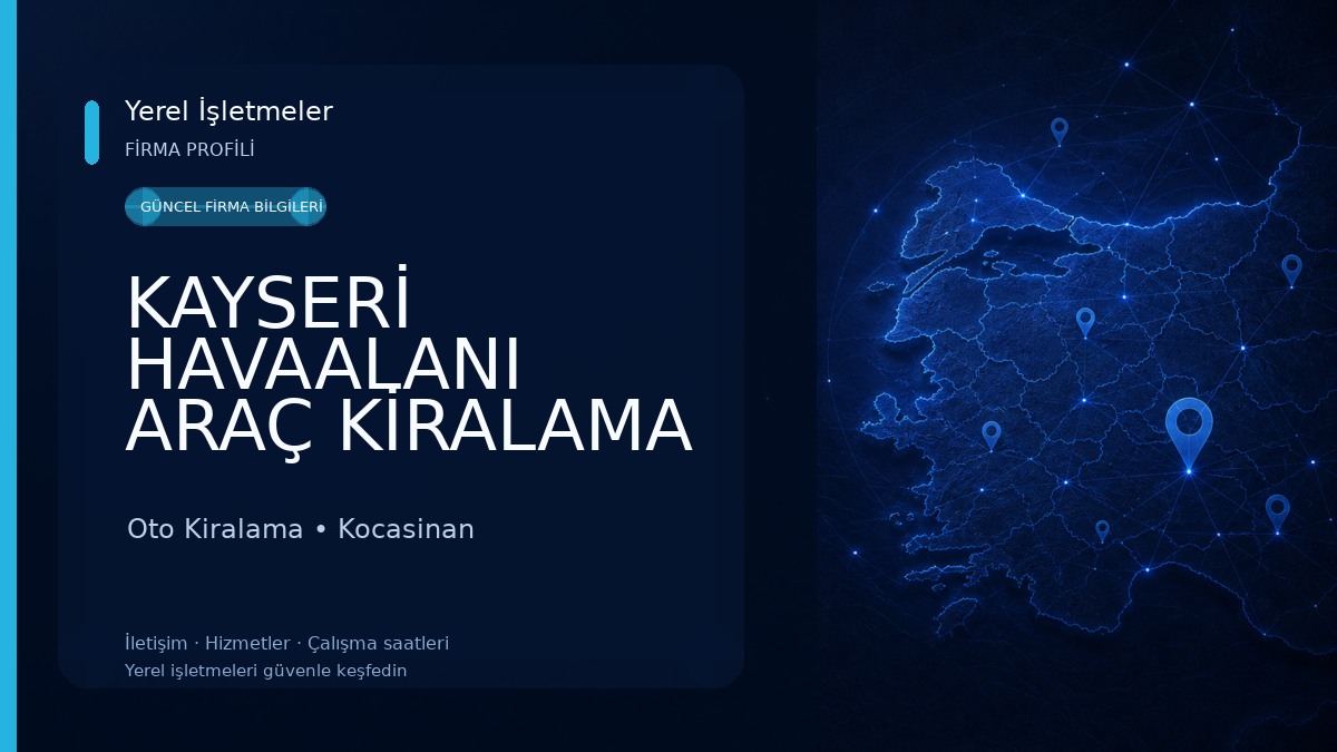KAYSERİ HAVAALANI ARAÇ KİRALAMA MUUD CAR RENTAL 